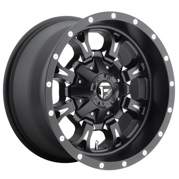 17x9 Fuel Krank Black Milled D51717908245 Ride Time