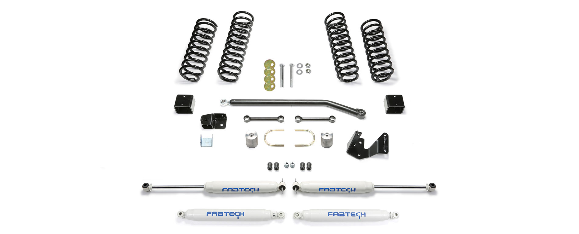 Fabtech Fabtech 3" Sport II System w/ Performance Shocks 200717 Jeep JK 4Door 4WD Ride Time
