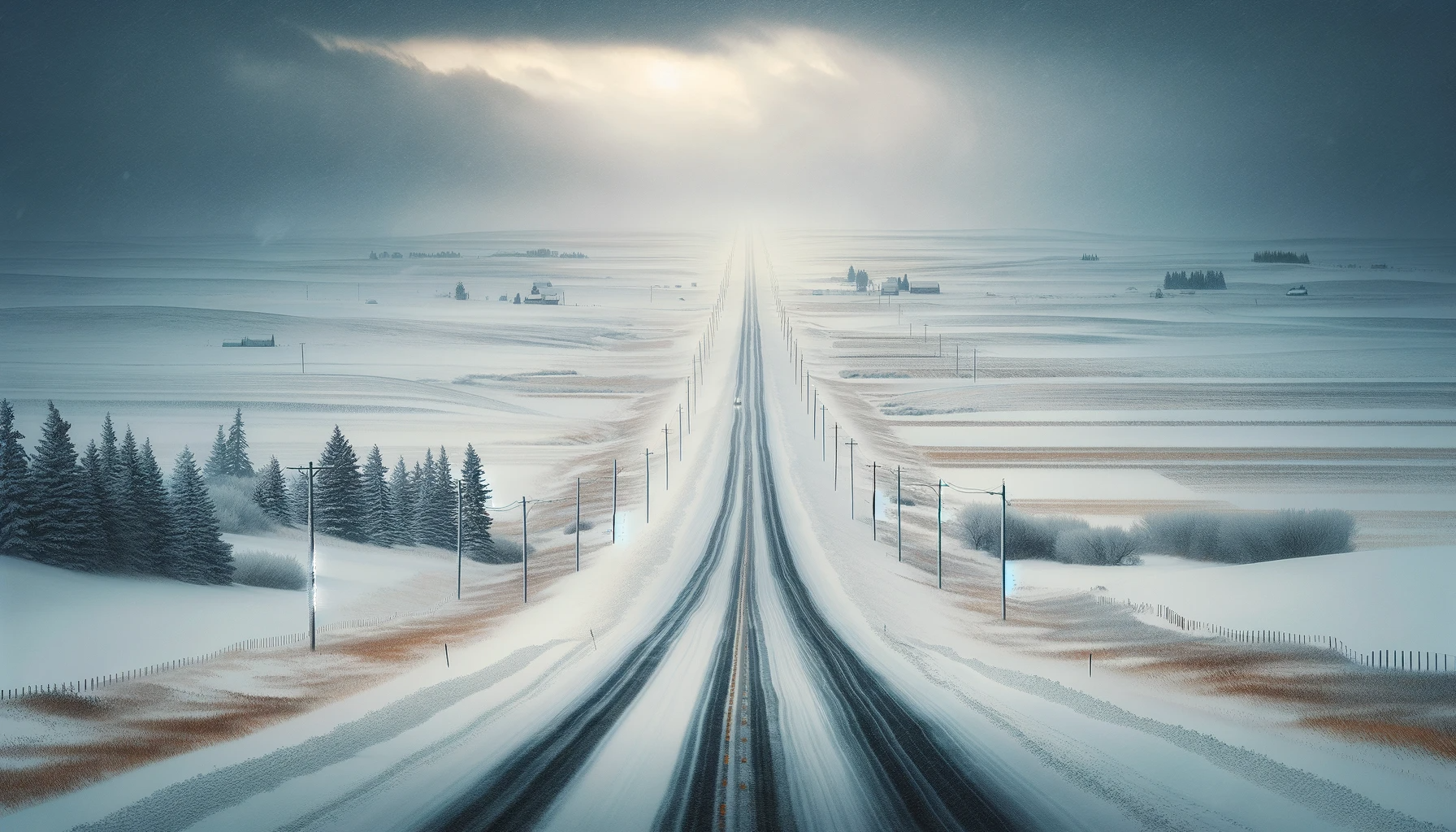 Snowy day at Ride Time dealership with winter tire services in full swing, highlighting the importance of tire safety during the harsh Canadian winter.