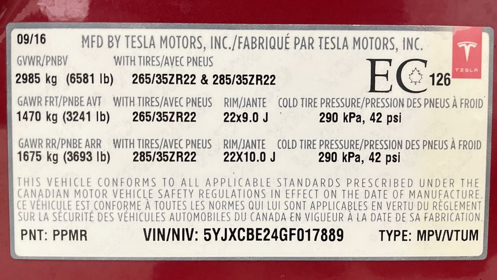 Tesla Model X 75D 2016