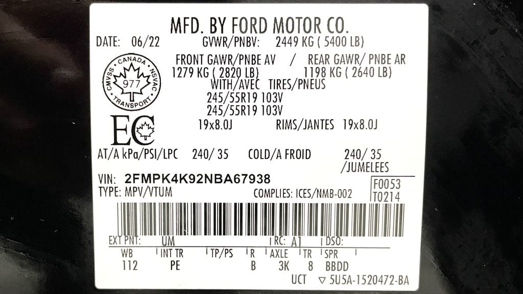 Ford Edge TITANIUM 2022