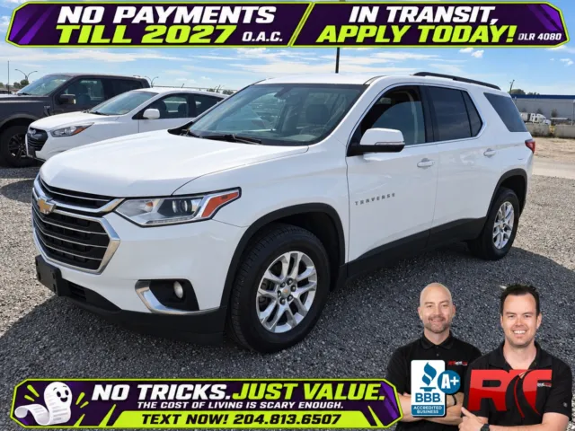 Used 2019 Chevrolet Traverse LT Cloth for sale in Winnipeg
